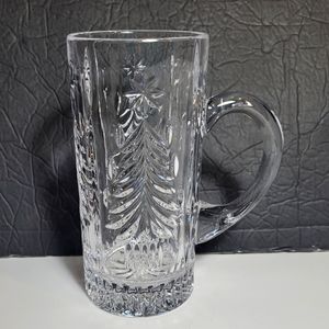 Mikasa Holiday Lead Crystal Christmas Tree 16 oz Beer Stein